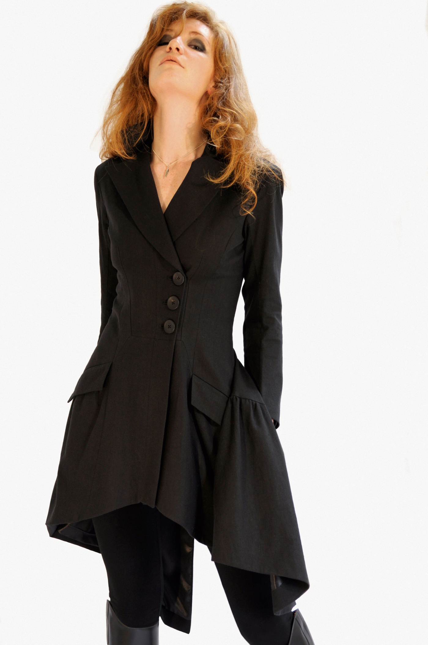 long black frock coat