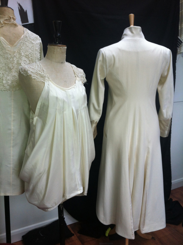 Commission: Gina's White Winter Wedding Coat